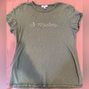 Women’s Masters Green Cap Sleeve Fitted T-Shirt